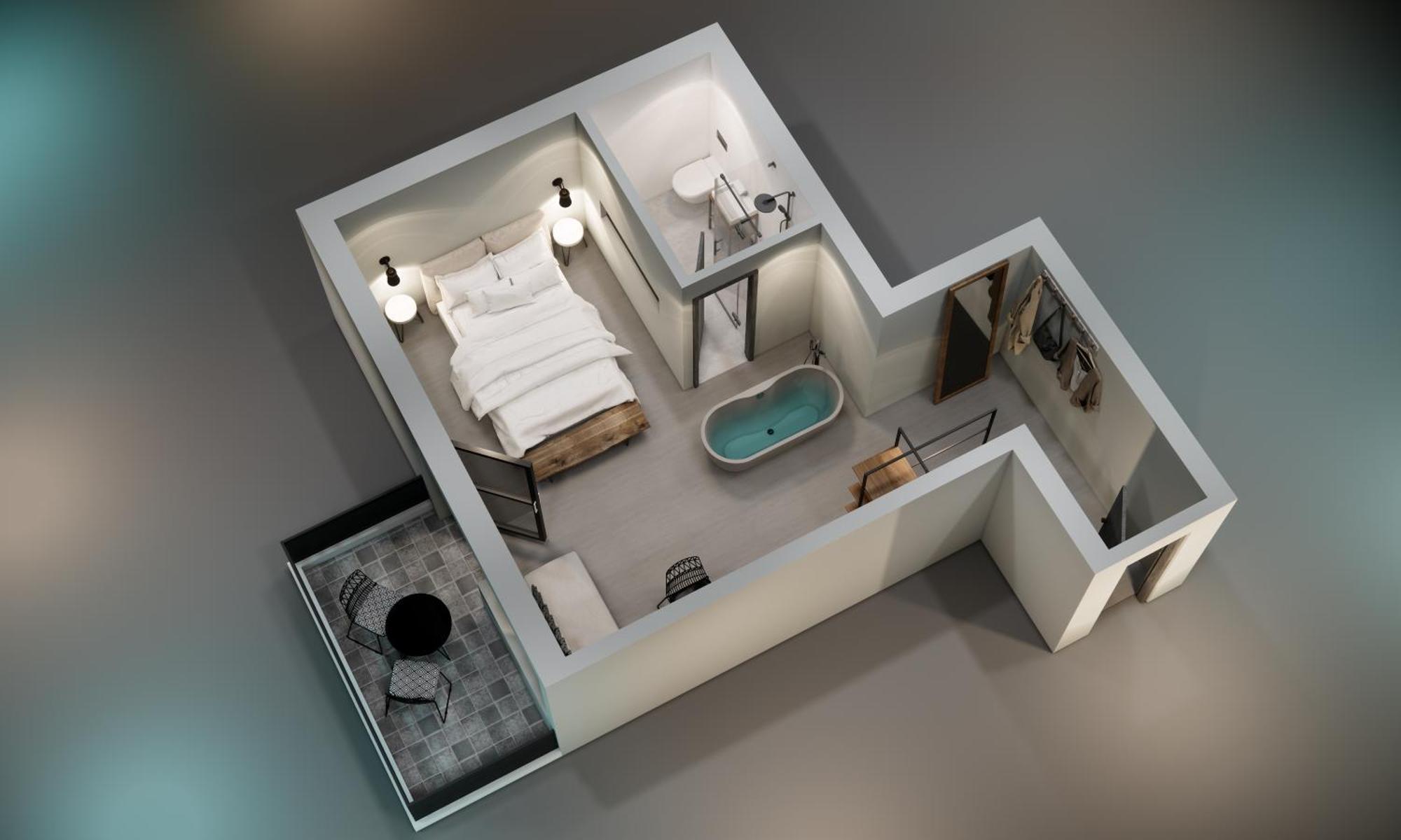 Suite met Balkon